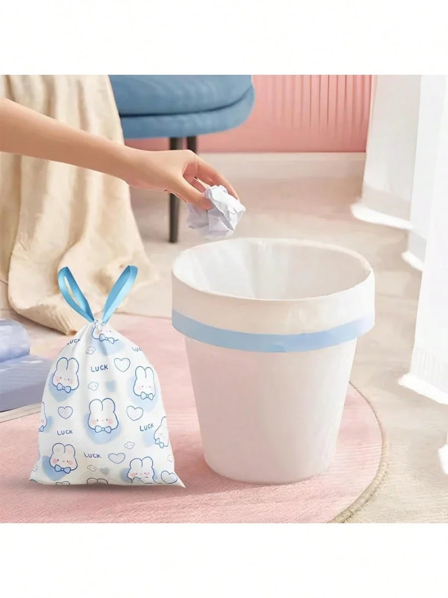 100PCS Cartoon Drawstring Trash Bags