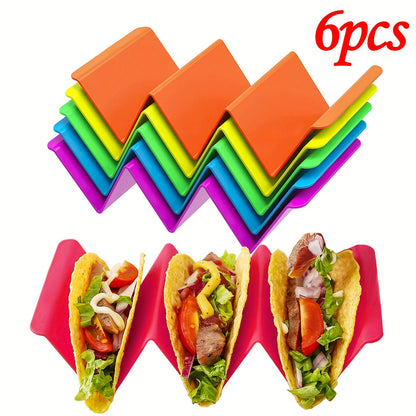 1pc/6pcs Colorful Taco Holder Stands