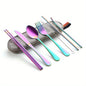 8pc set Portable Utensils flatware set