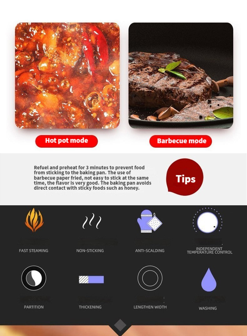Electric BBQ Grill Hot Pot