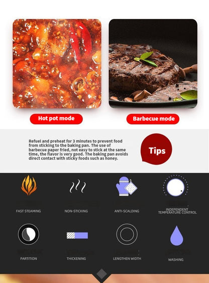Electric BBQ Grill Hot Pot