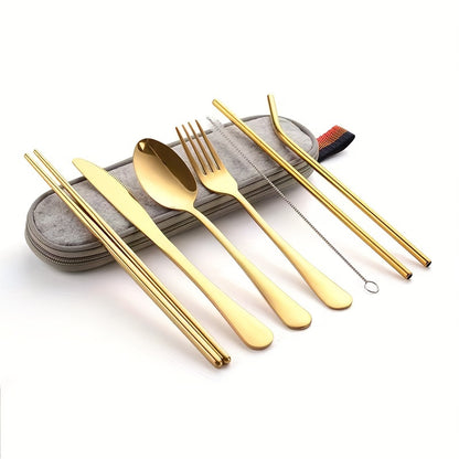 8pc set Portable Utensils flatware set