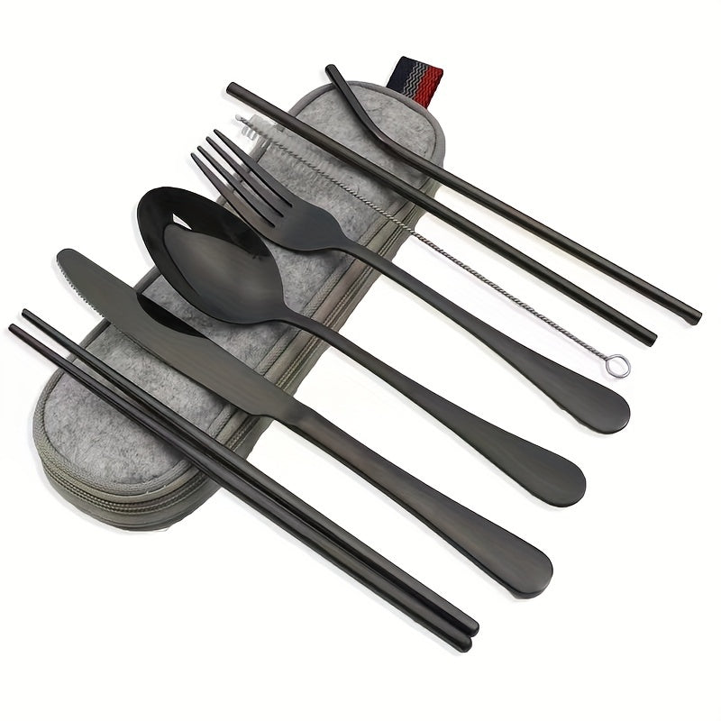 8pc set Portable Utensils flatware set