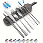8pc set Portable Utensils flatware set