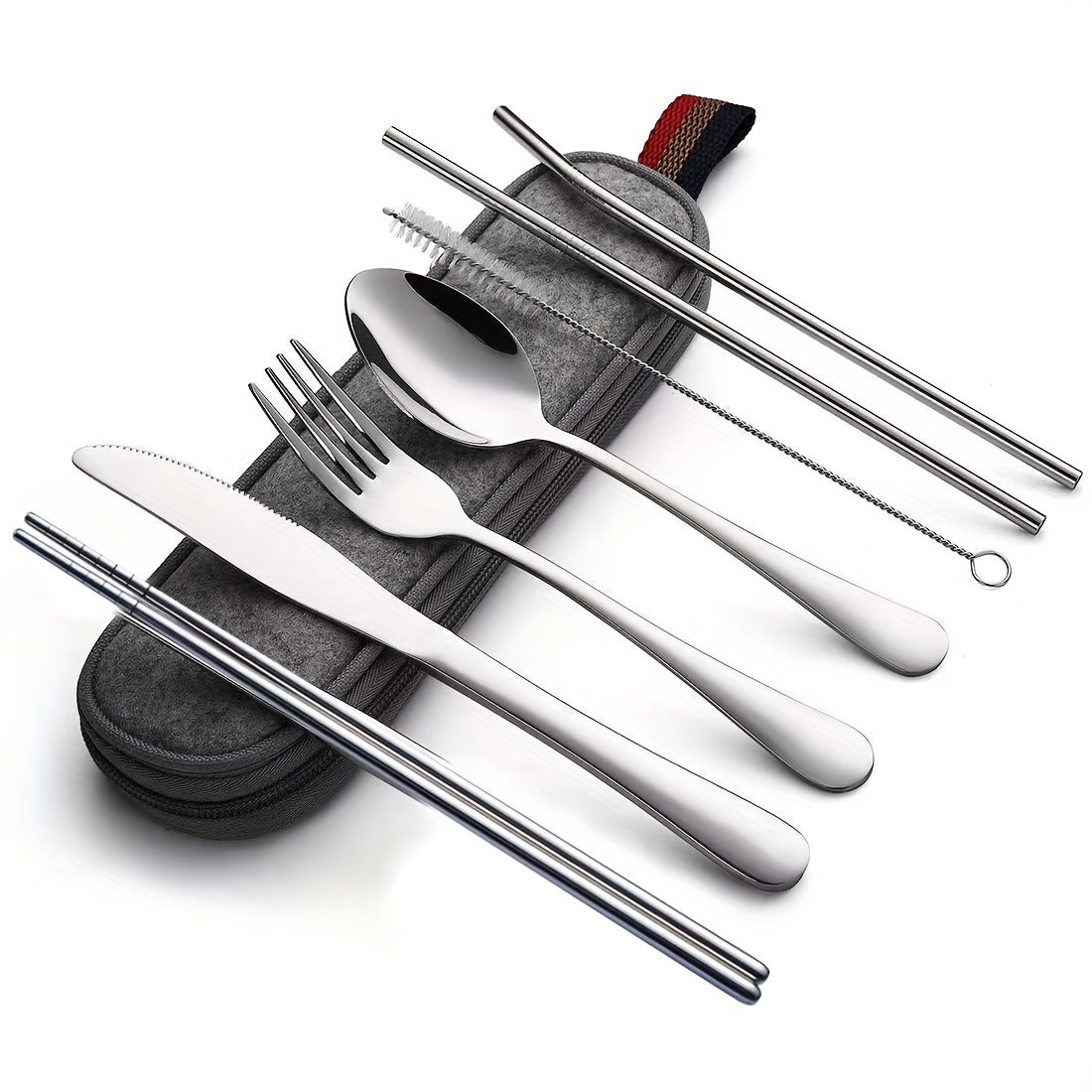 8pc set Portable Utensils flatware set