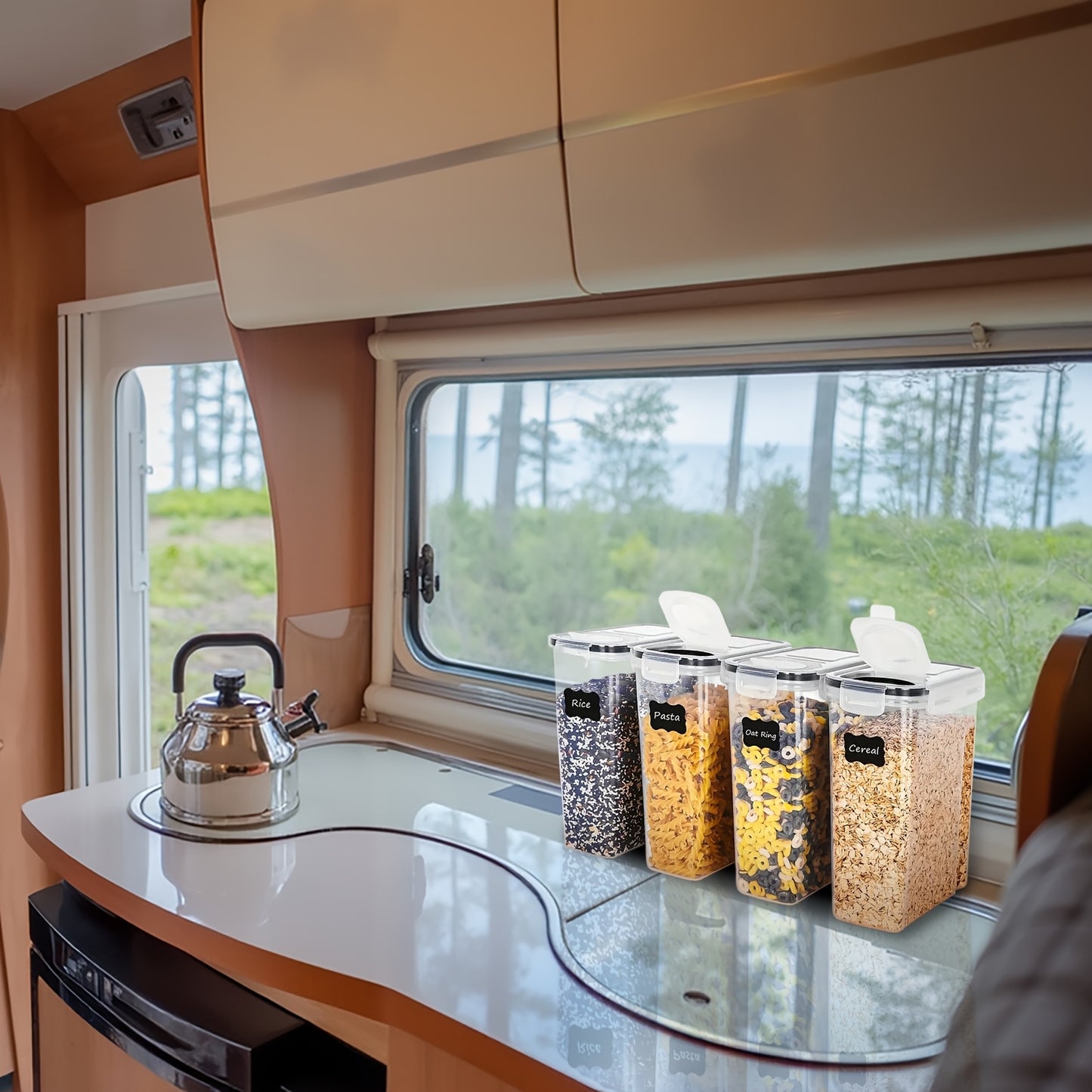 Set of 2/4 Cereal Storage Containers