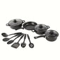 13-Piece Nonstick Cookware Set Black -