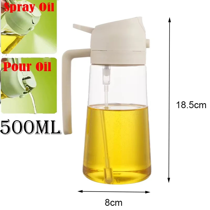 2in1 500ml Plastic Spray Oil Sprayer Bottle
