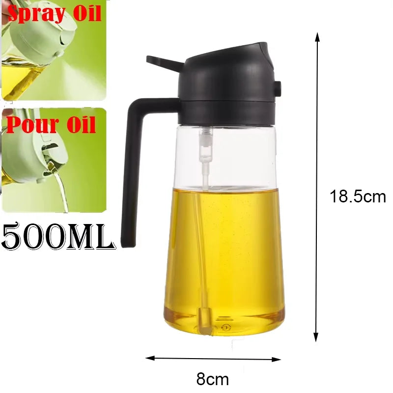 2in1 500ml Plastic Spray Oil Sprayer Bottle
