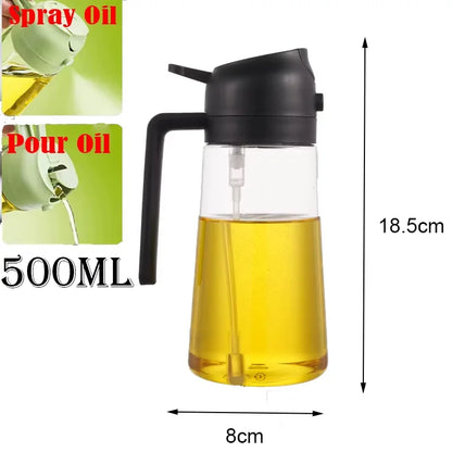 2in1 500ml Plastic Spray Oil Sprayer Bottle