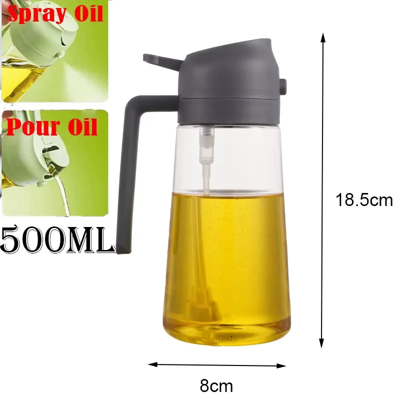 2in1 500ml Plastic Spray Oil Sprayer Bottle