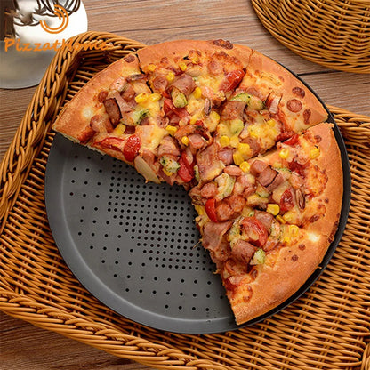 Pizza Pan Perforated Aluminium