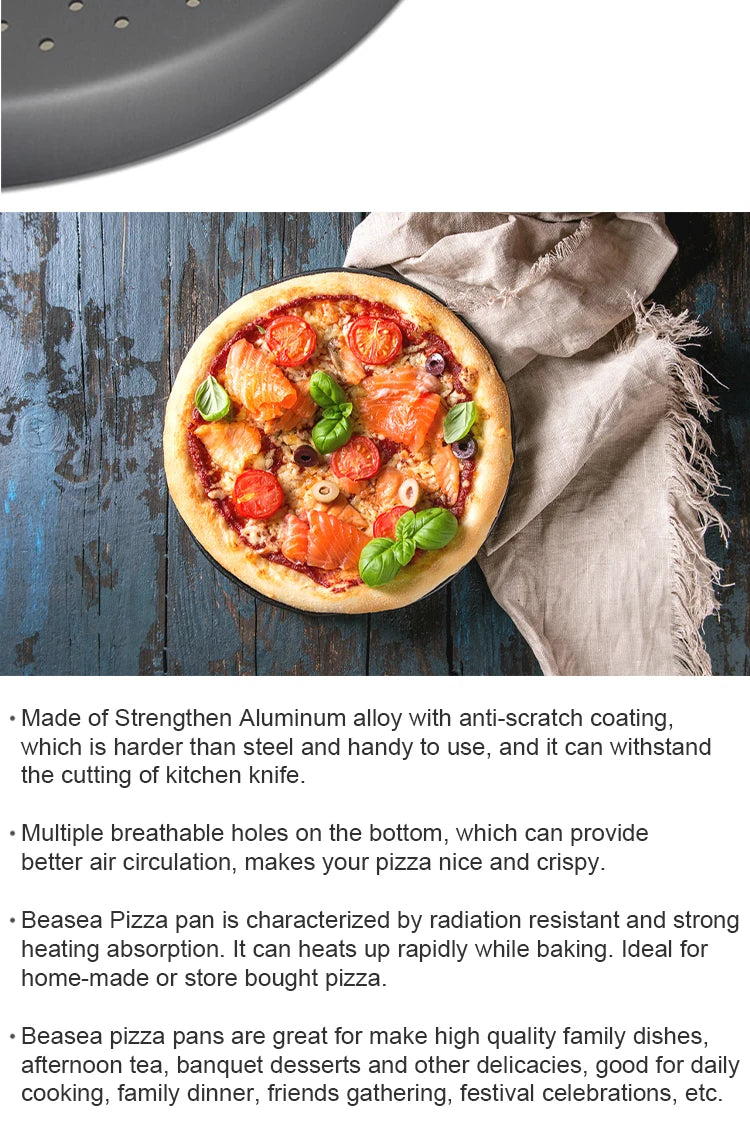 Pizza Pan Perforated Aluminium