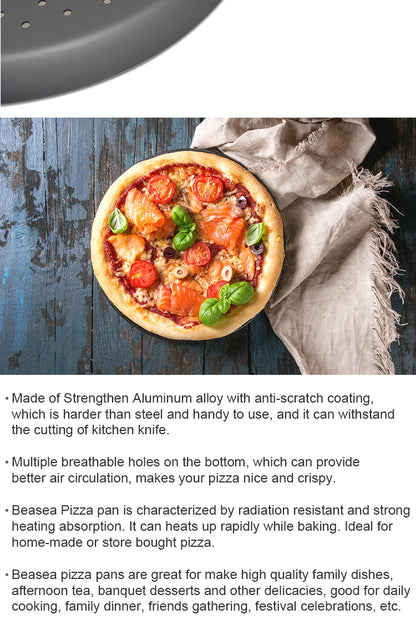 Pizza Pan Perforated Aluminium