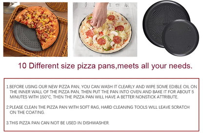 Pizza Pan Perforated Aluminium