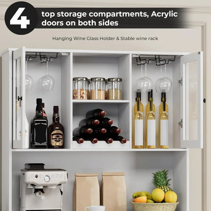 Tall Kitchen Pantry Storage Cabinet