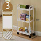 3/4-Tier Slim Rolling Storage Cart