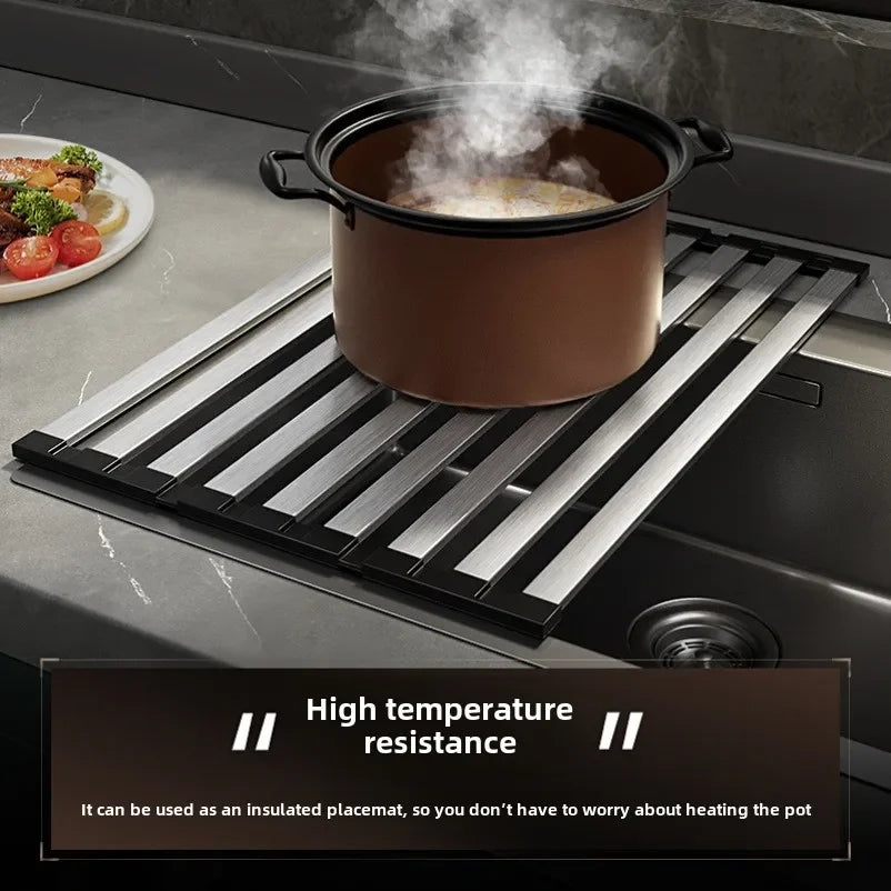 stainless steel kitchen sink drain rack