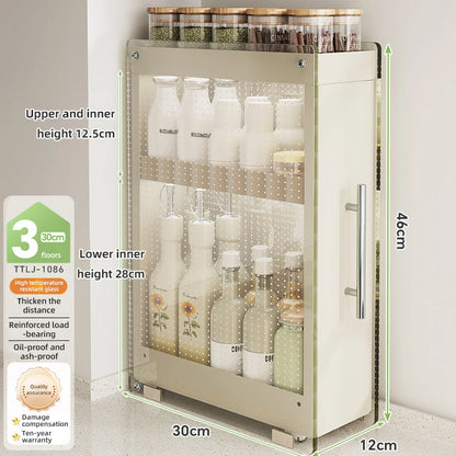 Kitchen Pull-out Spice Storage Rack