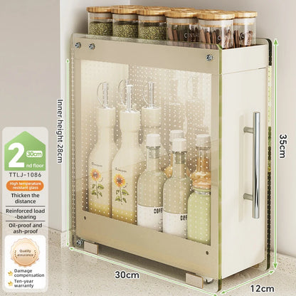 Kitchen Pull-out Spice Storage Rack