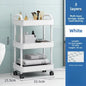 3/4-Tier Slim Rolling Storage Cart