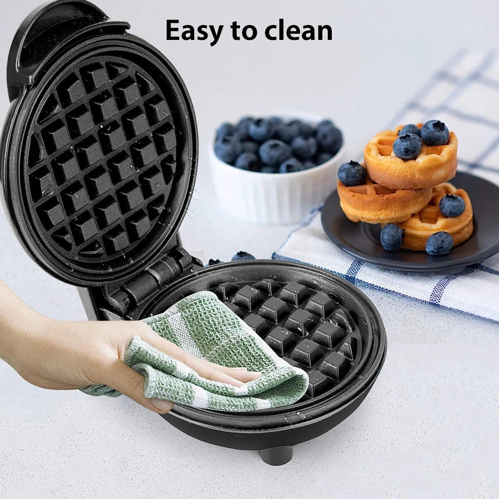 350W Mini Waffle Maker Electric Breakfast Maker