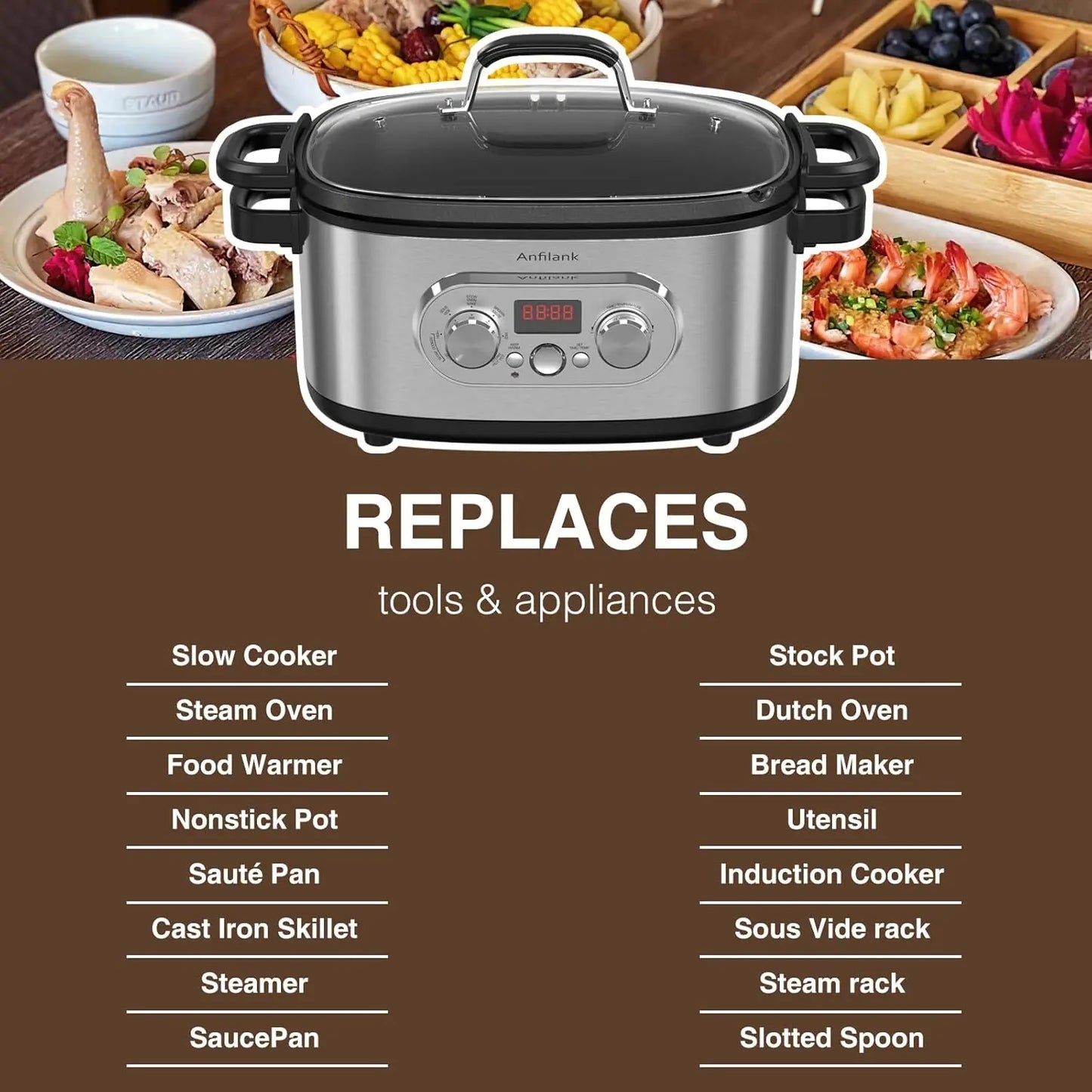 10-in-1 Programmable Slow Cooker