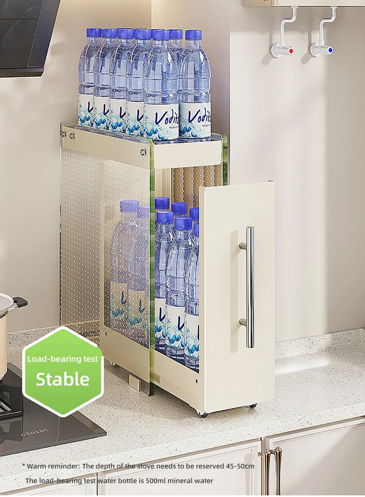 Kitchen Pull-out Spice Storage Rack