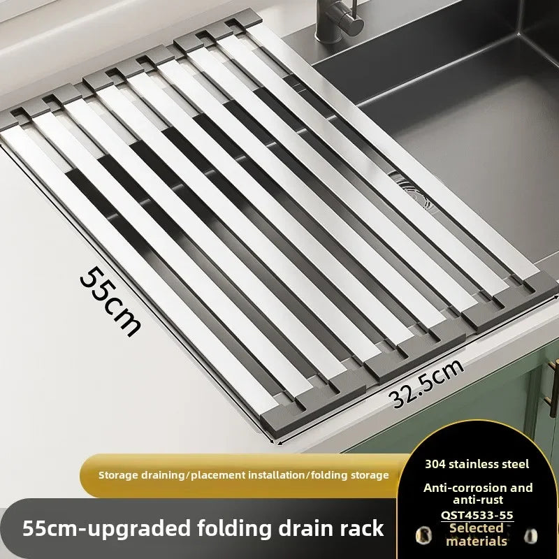 stainless steel kitchen sink drain rack
