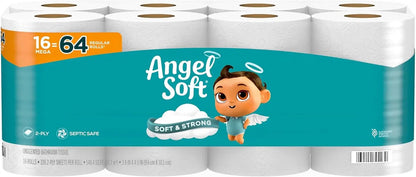 Soft Toilet Paper, 4/8/16/48 Mega Rolls