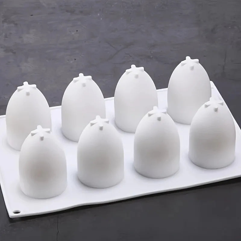 6-Hole Creative Egg-Shaped Mousse Silicone