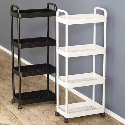 3/4-Tier Slim Rolling Storage Cart