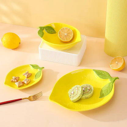 Cartoon Lemon Dinner Plate