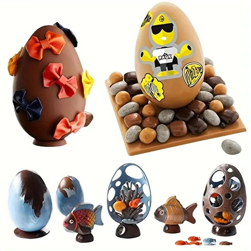 6-Hole Creative Egg-Shaped Mousse Silicone