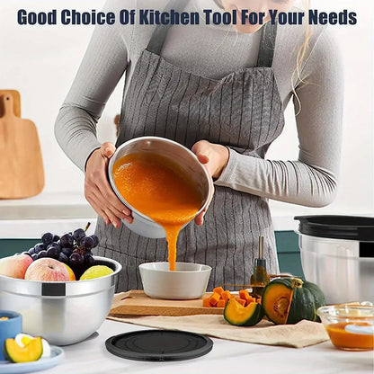 5-Piece Stainless Steel Nesting Mixing Bowl Set