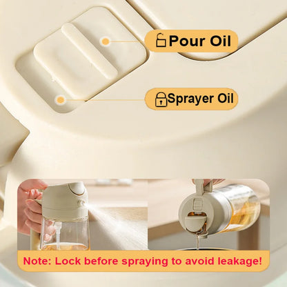 2in1 500ml Plastic Spray Oil Sprayer Bottle