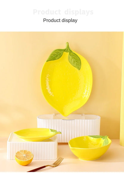 Cartoon Lemon Dinner Plate