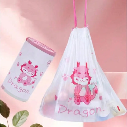 100PCS Cartoon Drawstring Trash Bags