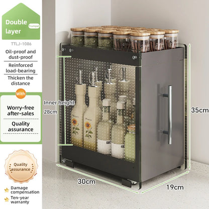 Kitchen Pull-out Spice Storage Rack