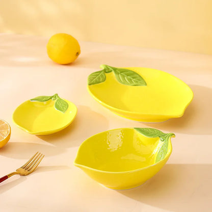 Cartoon Lemon Dinner Plate