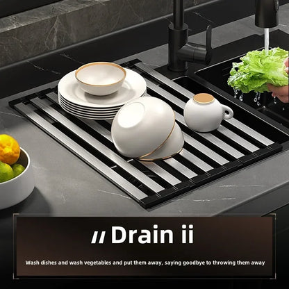 stainless steel kitchen sink drain rack