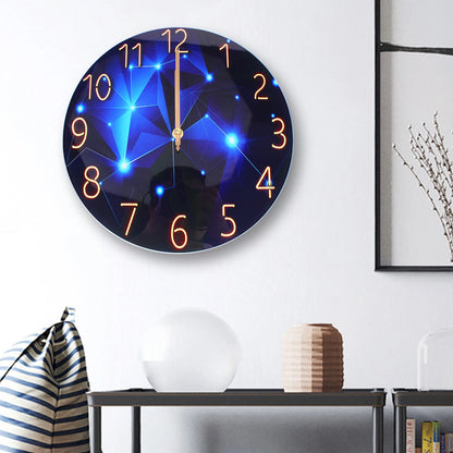 12inch Round Ultra-Thin Tempered Glass Wall Clock