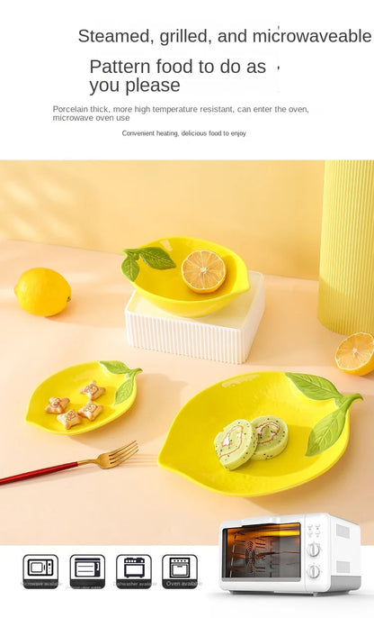 Cartoon Lemon Dinner Plate