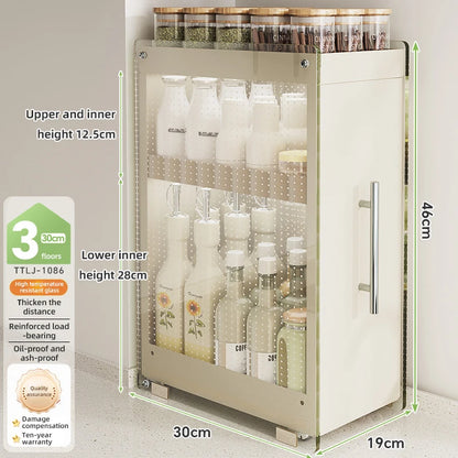 Kitchen Pull-out Spice Storage Rack