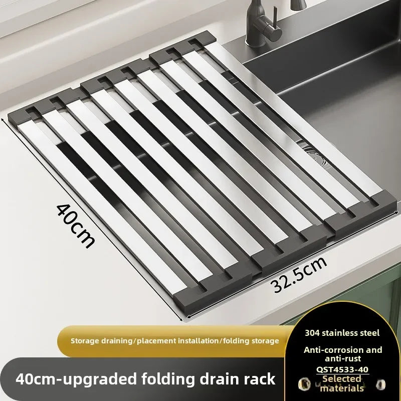 stainless steel kitchen sink drain rack
