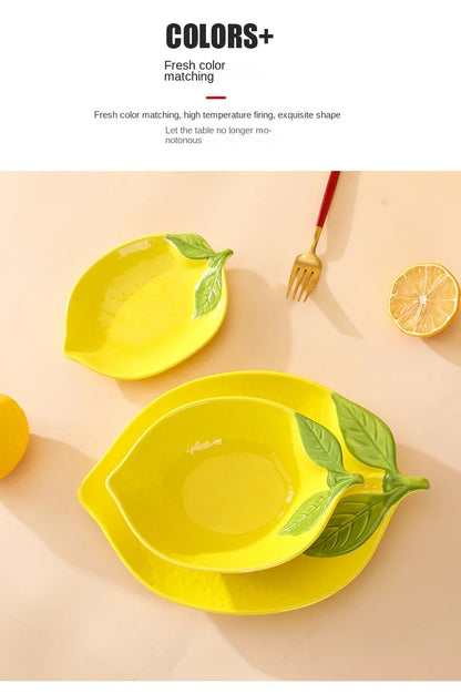 Cartoon Lemon Dinner Plate