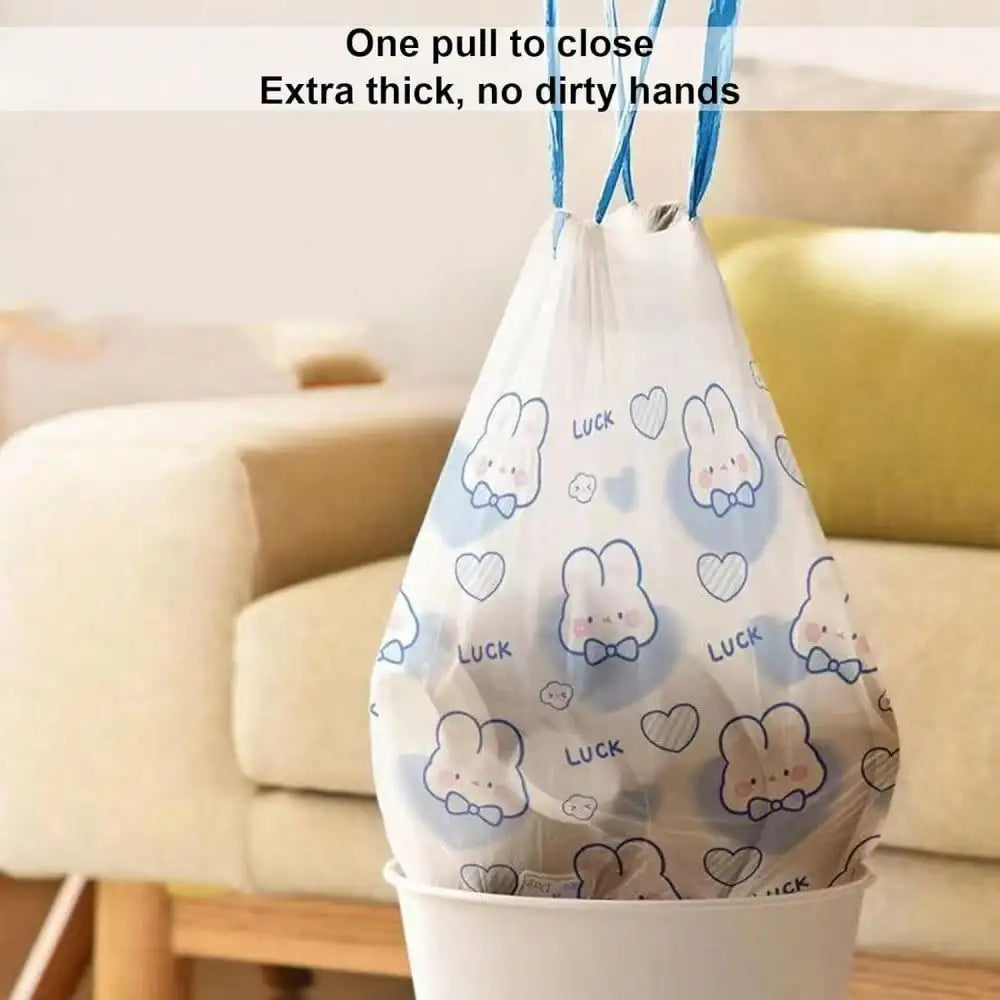 100PCS Cartoon Drawstring Trash Bags