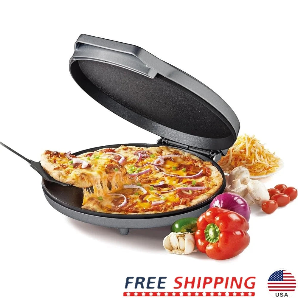 Electric Pizza Maker Nonstick Indoor Grill
