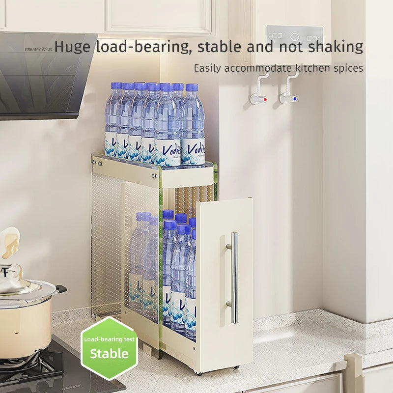 Kitchen Pull-out Spice Storage Rack