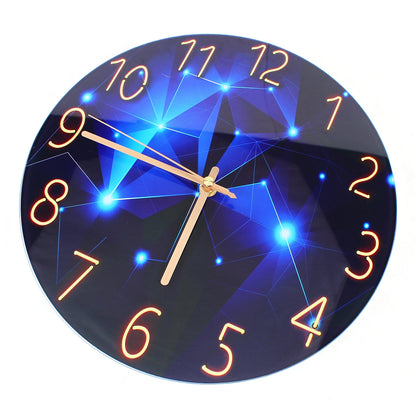 12inch Round Ultra-Thin Tempered Glass Wall Clock